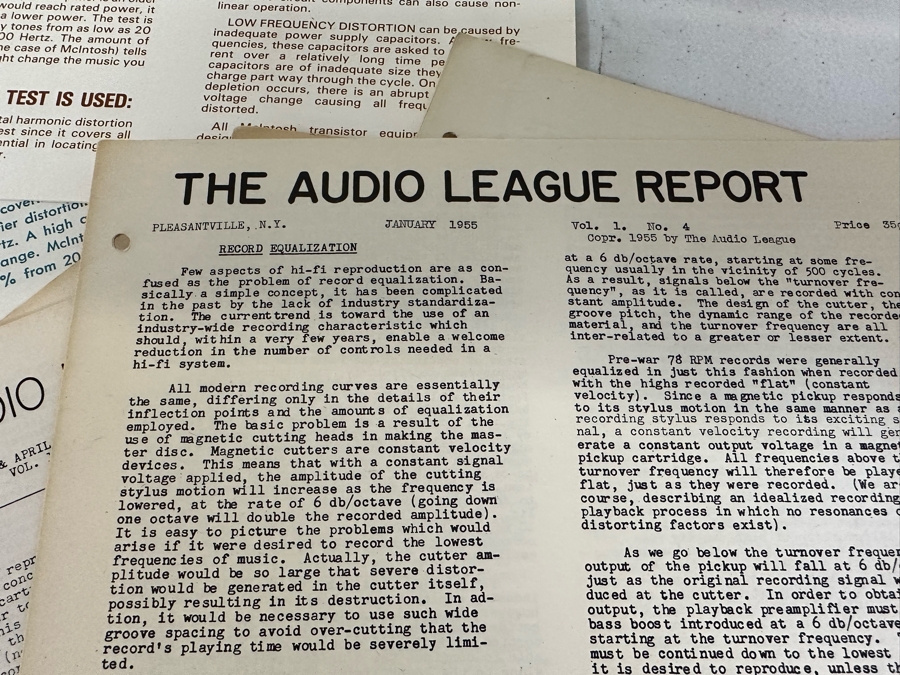 Vintage McIntosh 225 Vacuum Tube Hi-Fi Power Amplifier With McIntosh C11 Stereo Preamplifier And Original Manuals And Parts - See Photos Estimate $10,000-$12,000 [Photo 31]