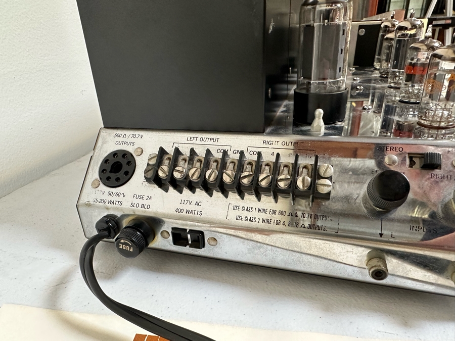 Vintage McIntosh 225 Vacuum Tube Hi-Fi Power Amplifier With McIntosh C11 Stereo Preamplifier And Original Manuals And Parts - See Photos Estimate $10,000-$12,000 [Photo 13]
