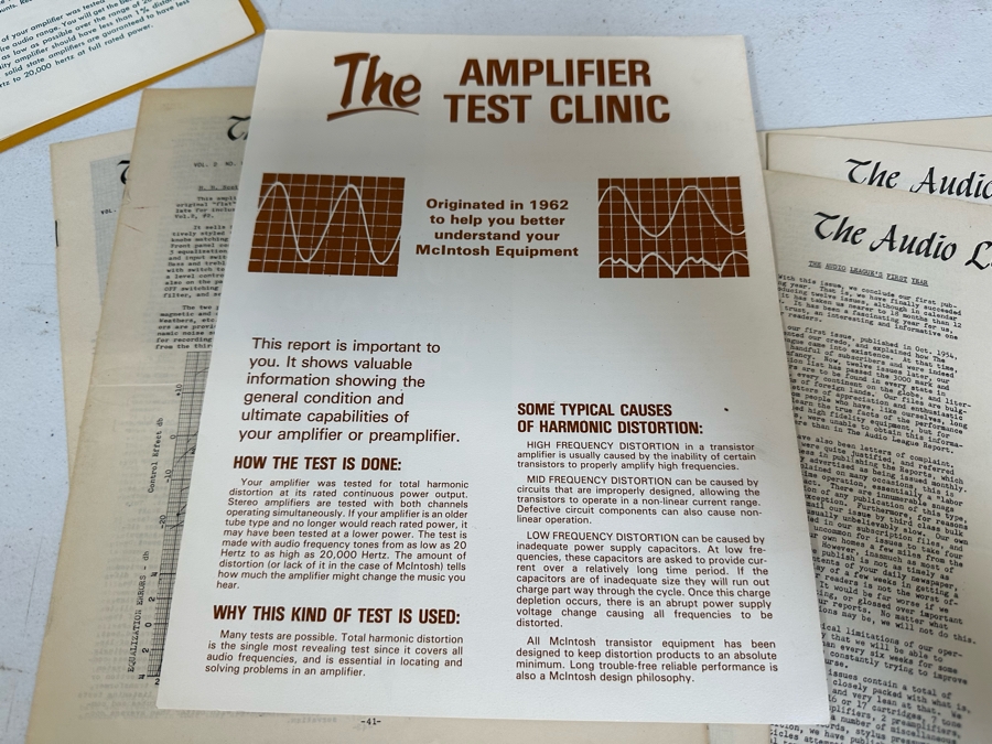 Vintage McIntosh 225 Vacuum Tube Hi-Fi Power Amplifier With McIntosh C11 Stereo Preamplifier And Original Manuals And Parts - See Photos Estimate $10,000-$12,000 [Photo 44]