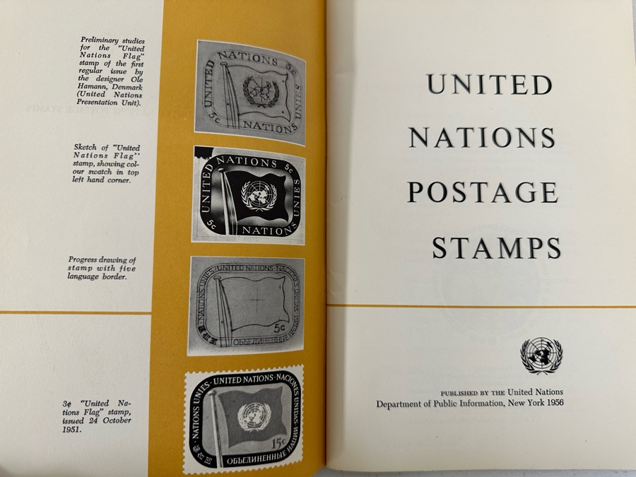 Pair Of United Nations Postage Stamps Books 1950s [Photo 5]