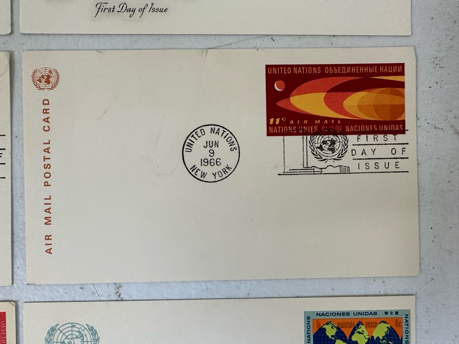 Vintage 1950s / 60s United Nations Postage Stamps First Day Covers Issues [Photo 8]