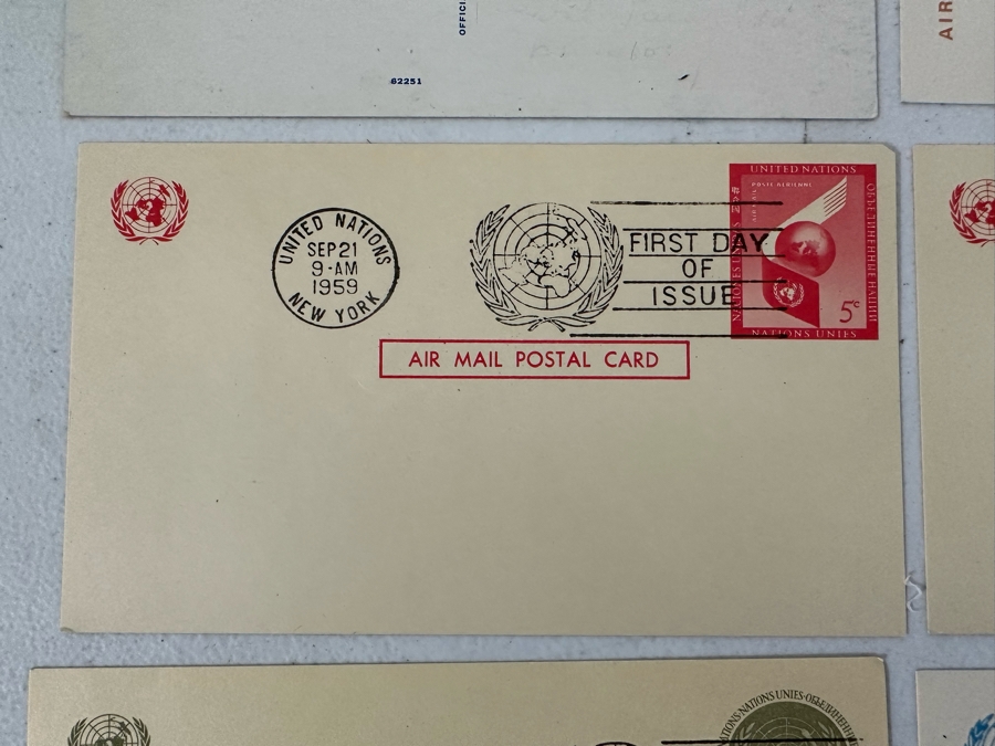 Vintage 1950s / 60s United Nations Postage Stamps First Day Covers Issues [Photo 11]