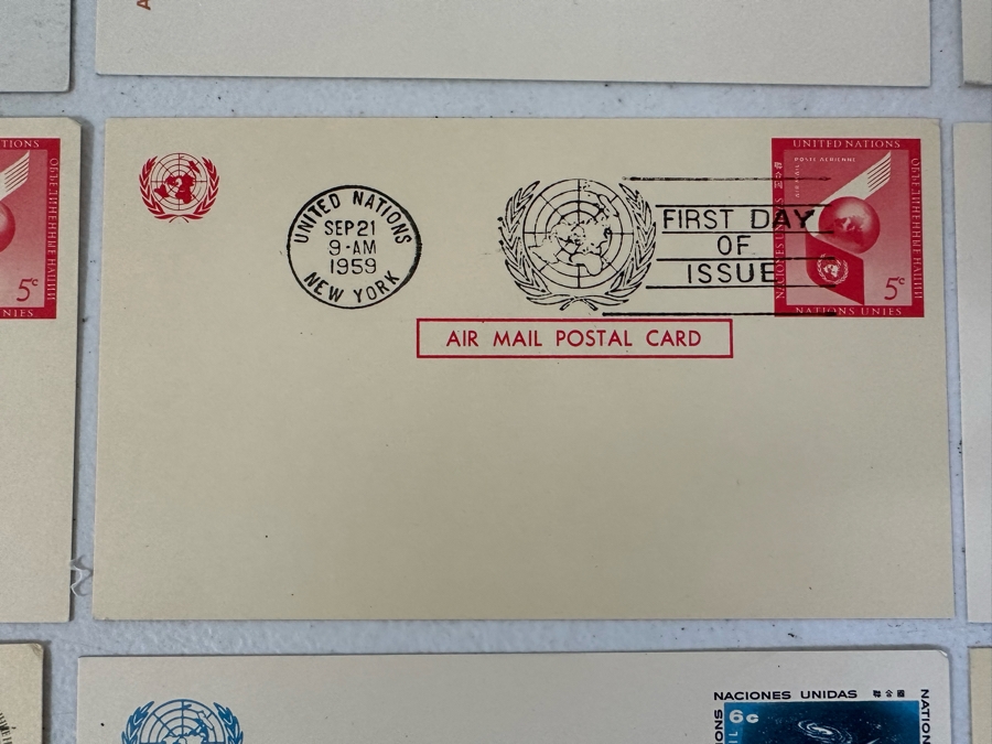 Vintage 1950s / 60s United Nations Postage Stamps First Day Covers Issues [Photo 10]