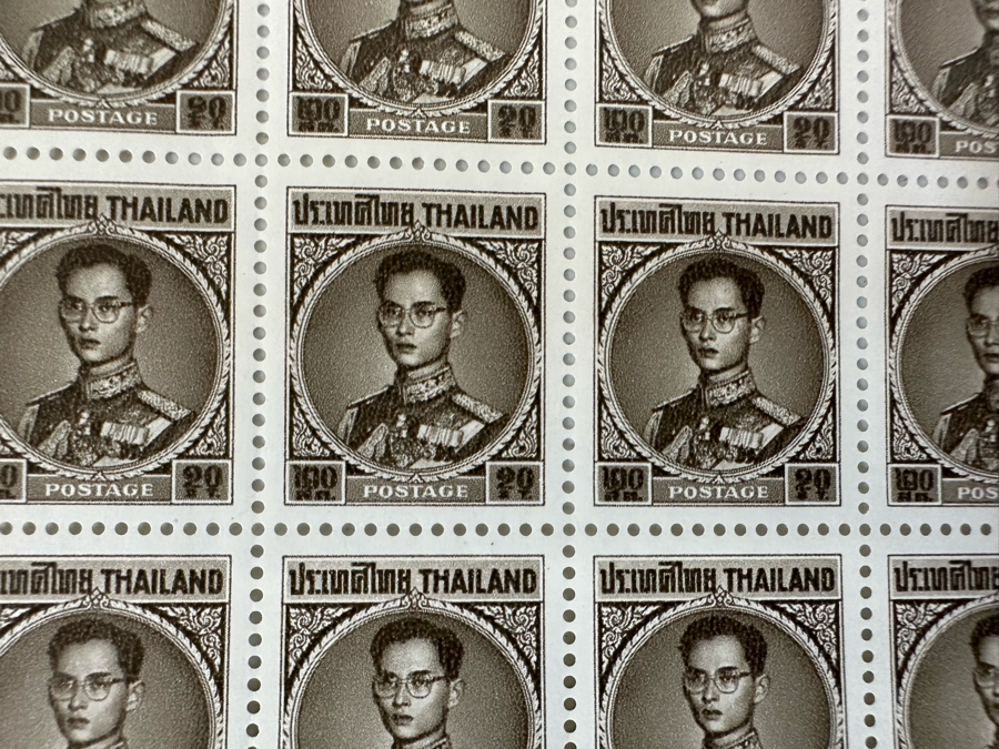 (2) Mint Uncut Stamps Sheets Thailand Postage [Photo 6]