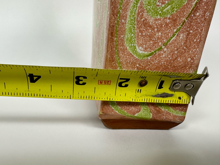 Signed Sara Post Abstract Studio Art Pottery Vase With Handle 1987 6W X 2.25D X 11H [Photo 10]