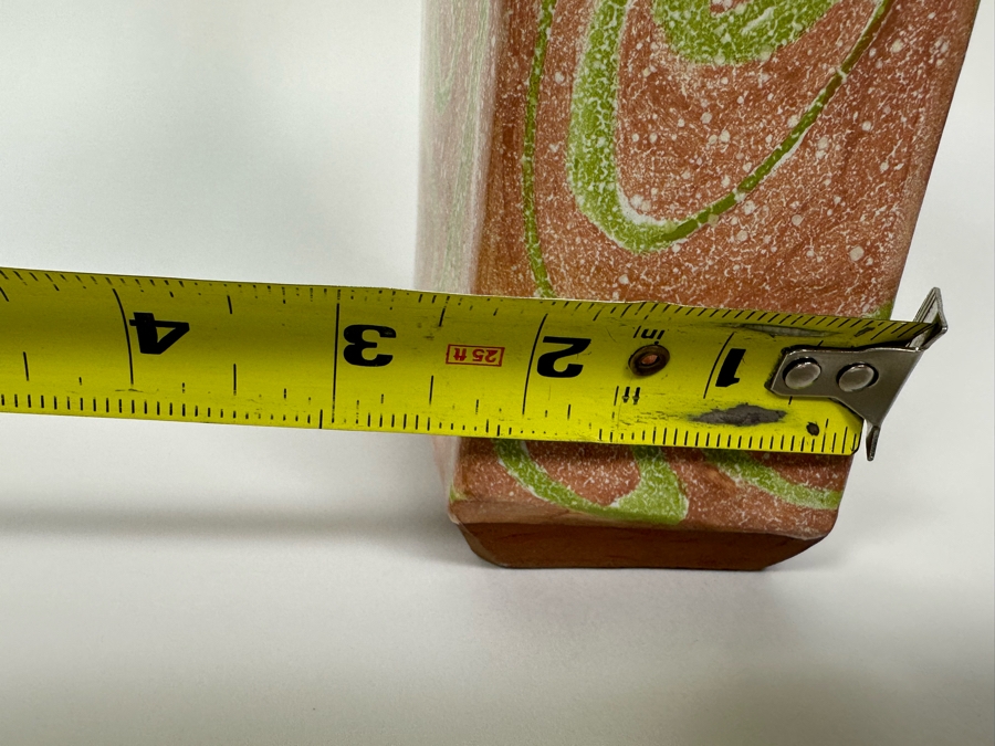 Signed Sara Post Abstract Studio Art Pottery Vase With Handle 1987 6W X 2.25D X 11H [Photo 11]