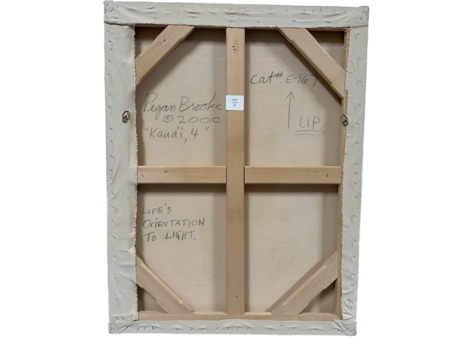 Original Pegan Brooke Oil On Canvas Painting Titled Kaui, 4 44 X 34 2000 Retails $5,600 [Photo 3]