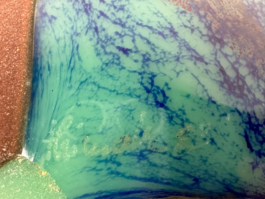 Hand Signed Studio Art Glass Vase 5W X 5.5 [Photo 15]