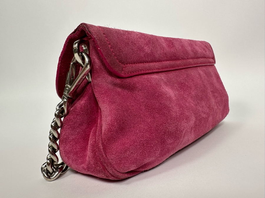 PRADA Italian Suede Leather Handbag [Photo 9]