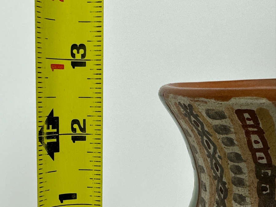 Handmade Signed Seminario Behar Urubamba Cusco Peru Pottery Vase 12.5H [Photo 15]