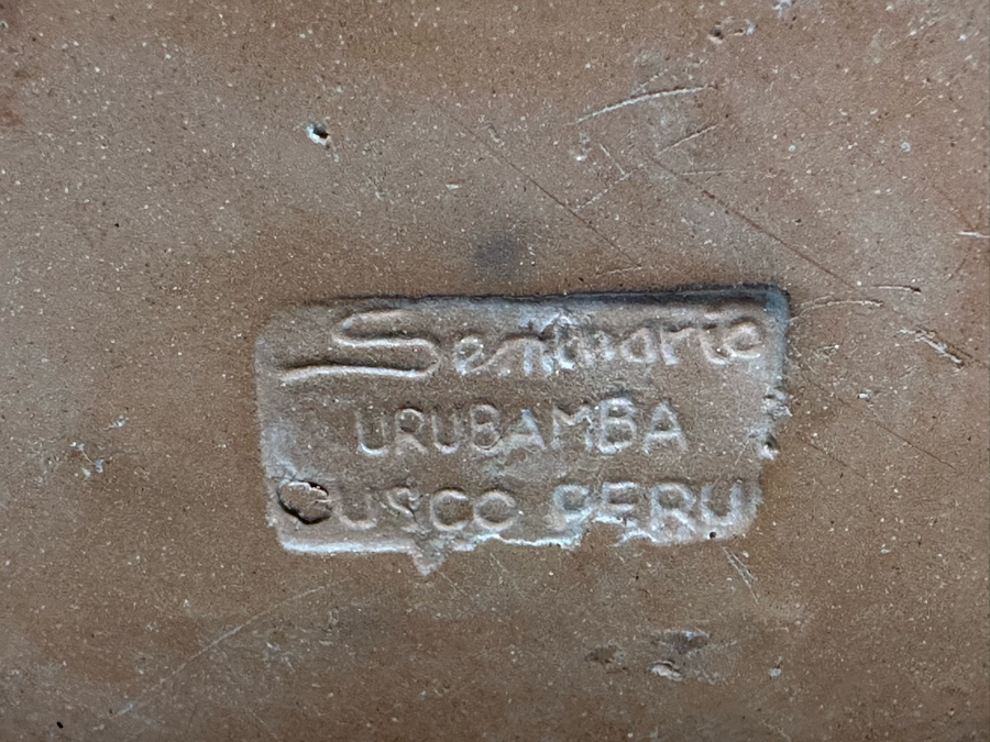 Handmade Signed Seminario Behar Urubamba Cusco Peru Pottery Vase 12.5H [Photo 14]