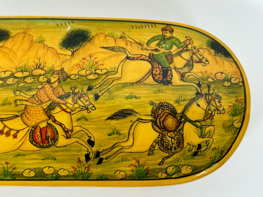 Hand Painted Lacquer Box From Kashmir India 10W X 4D X 2.5H [Photo 5]