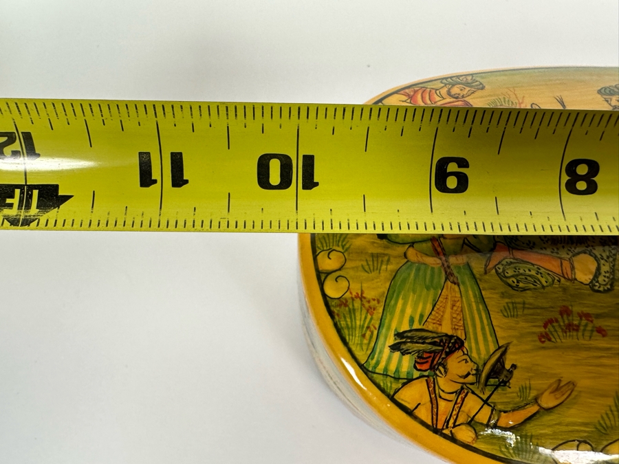 Hand Painted Lacquer Box From Kashmir India 10W X 4D X 2.5H [Photo 13]