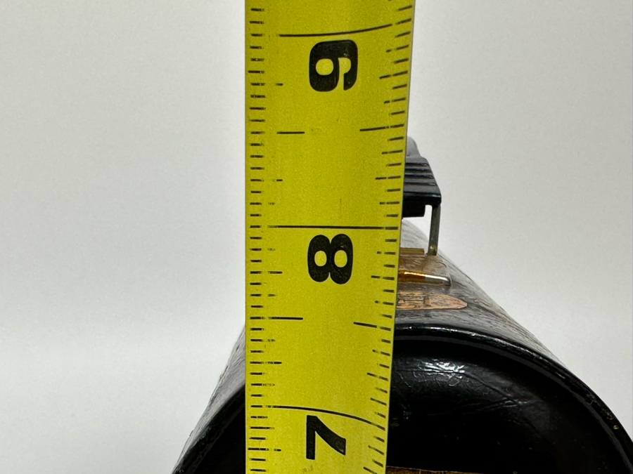 Vintage Metal Thermos Lunchbox Decorated With Various American Pop-Culture MCM Clippings Stickers 10W X 5D X 8H [Photo 13]