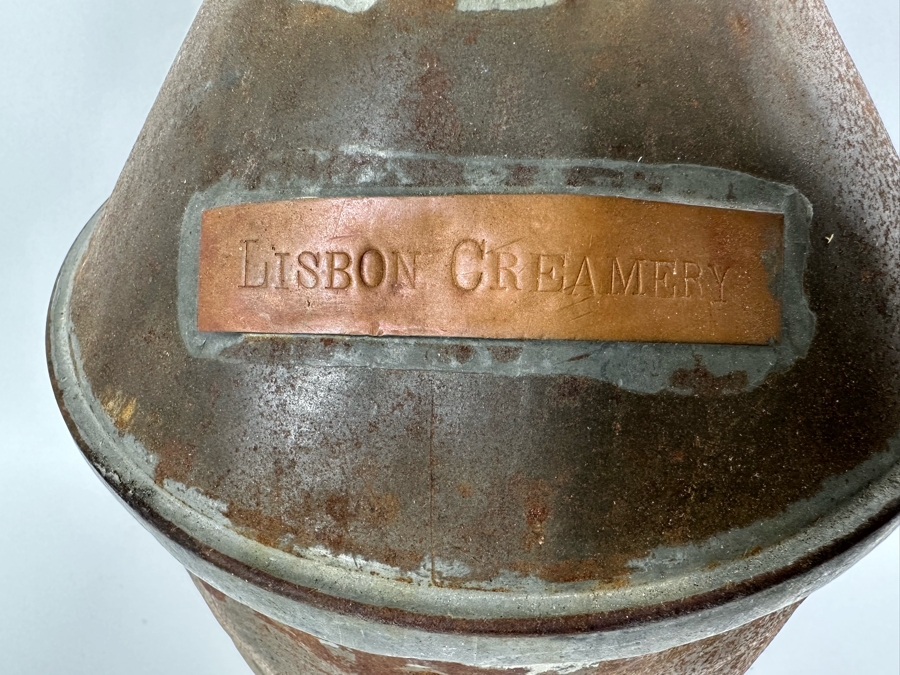 Vintage Copper Milk Can From The Lisbon Creamery 19.5H [Photo 4]