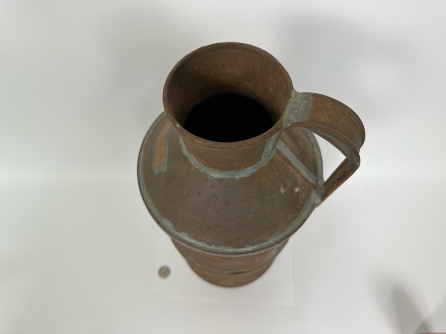 Vintage Copper Milk Can From The Lisbon Creamery 19.5H [Photo 8]