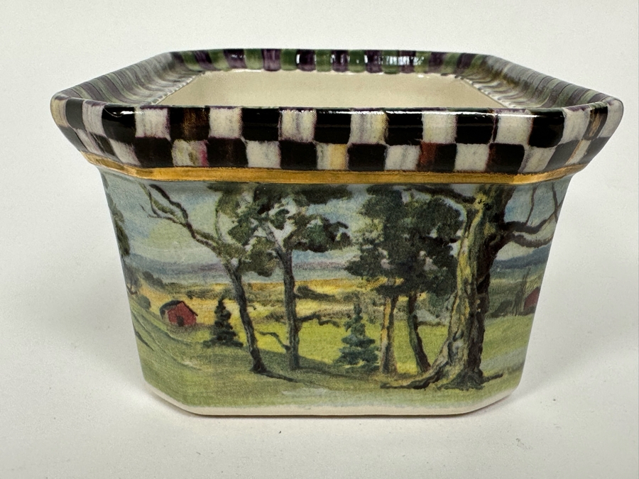 New MacKenzie-Childs Victoria And Richard Signed MacLachlan Bowl Pan 5W X 4D X 2.5H Retails $150 [Photo 8]