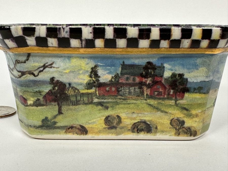 New MacKenzie-Childs Victoria And Richard Signed MacLachlan Bowl Pan 5W X 4D X 2.5H Retails $150 [Photo 5]