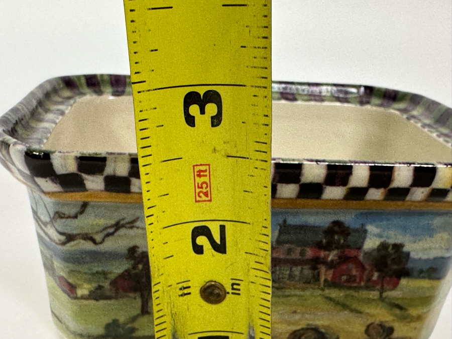 New MacKenzie-Childs Victoria And Richard Signed MacLachlan Bowl Pan 5W X 4D X 2.5H Retails $150 [Photo 13]