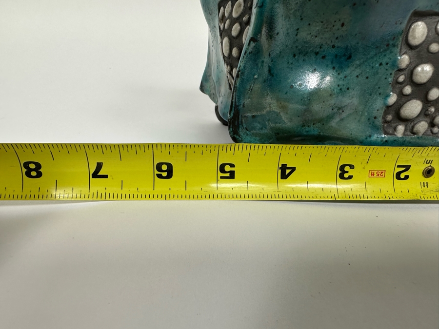 Malgosia Nowakowski Raku Art Pottery Box With Lid 5W X 4.5D X 8H [Photo 27]