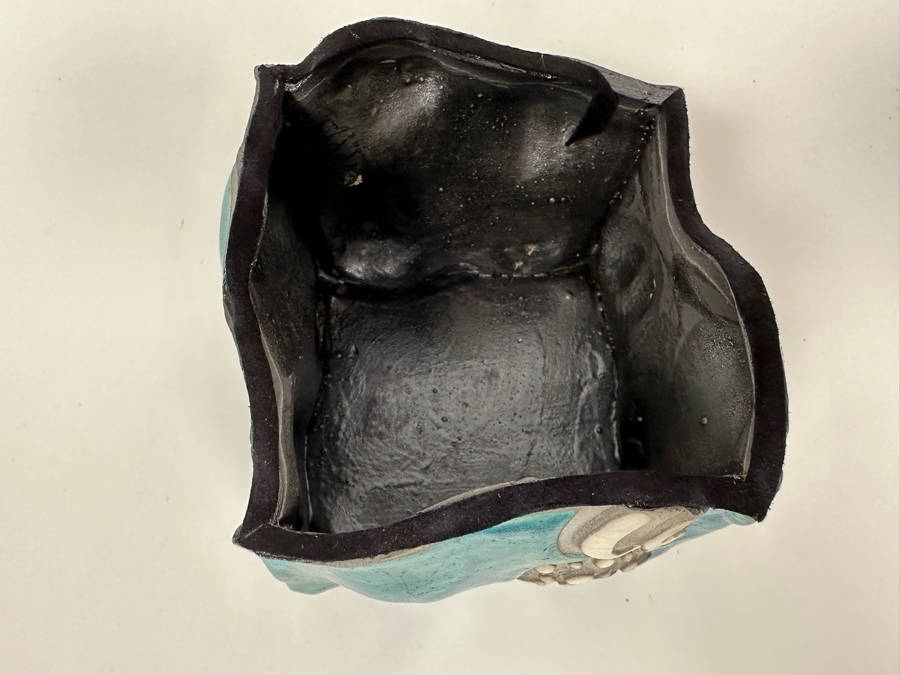 Malgosia Nowakowski Raku Art Pottery Box With Lid 5W X 4.5D X 8H [Photo 11]