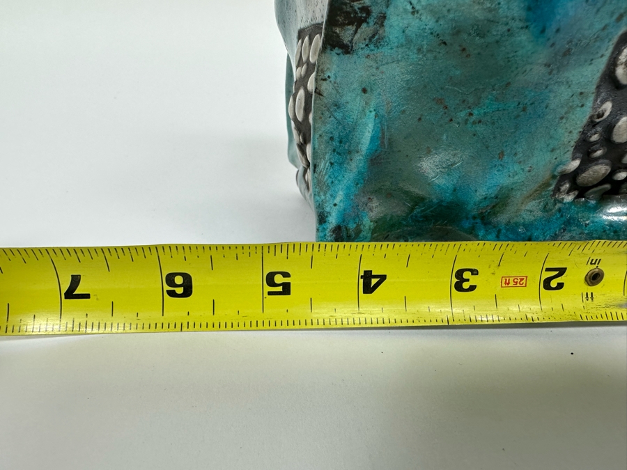 Malgosia Nowakowski Raku Art Pottery Box With Lid 5W X 4.5D X 8H [Photo 28]