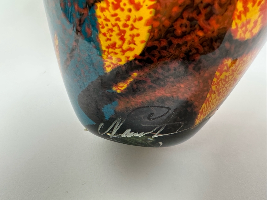 Ioan Nemtoi (b. 1964, Romanian) Art Glass Vase 7.5H [Photo 5]