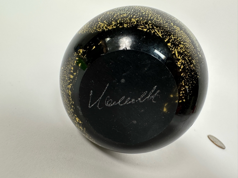 Signed Handmade Valletta Glass Malta Studio Art Glass Vase 9H [Photo 14]