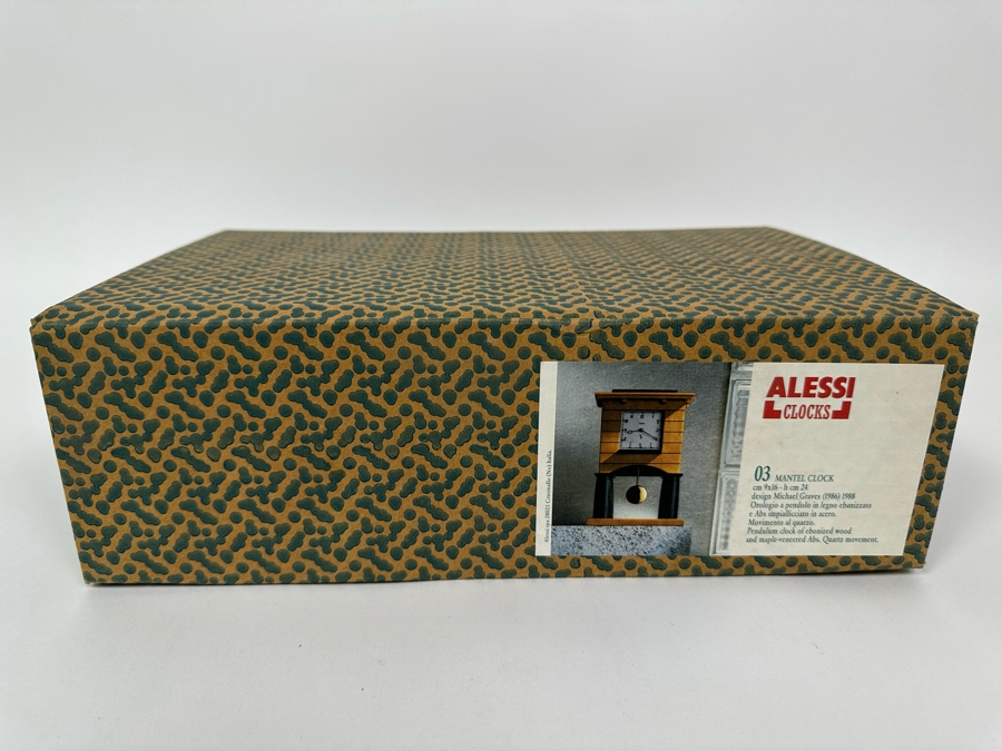 Michael Graves (1934-2015, American) Mantel Clock By Alessi Clocks New In Box [Photo 2]