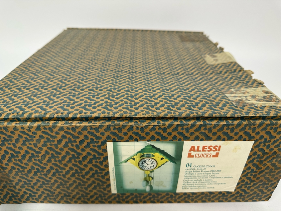 Robert Venturi (1967-2018, American) Cuckoo Clock By Alessi Clocks With Box Appears Never Used [Photo 4]