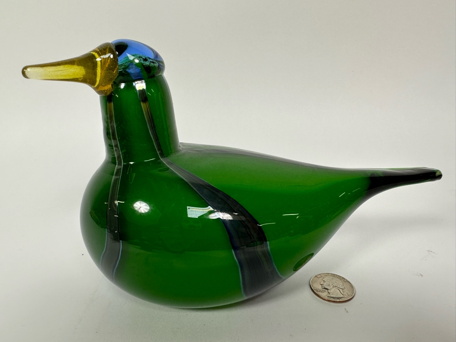 Oiva Toikka Finland Art Glass Bird By Iittala