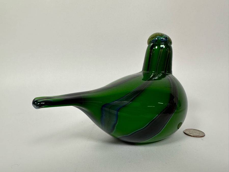 Oiva Toikka (Finland) Art Glass Bird By Iittala [Photo 8]