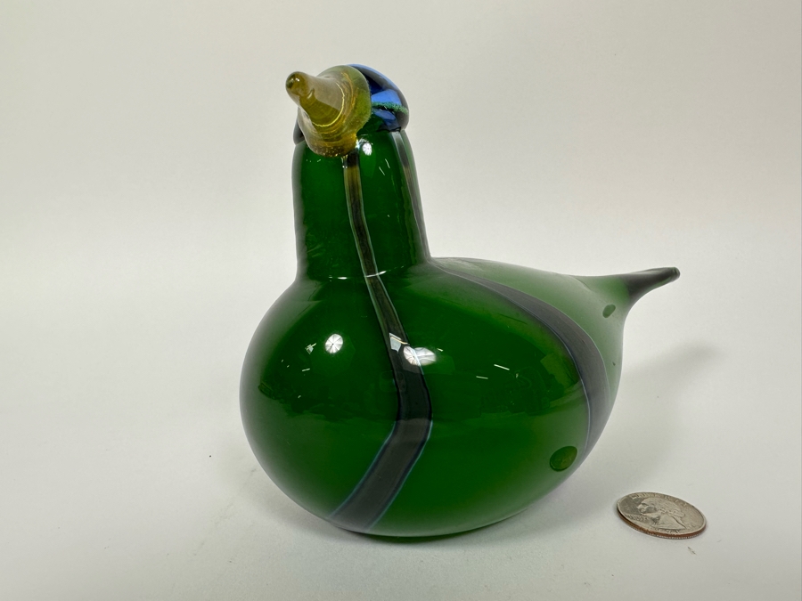 Oiva Toikka (Finland) Art Glass Bird By Iittala [Photo 5]