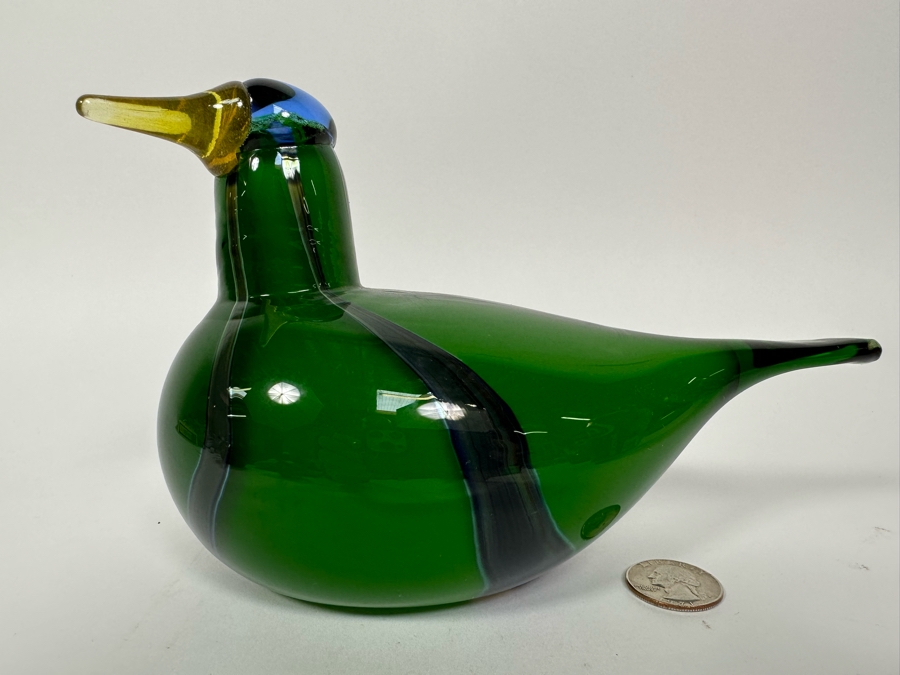Oiva Toikka (Finland) Art Glass Bird By Iittala [Photo 3]