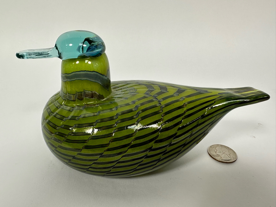 Oiva Toikka (Finland) Art Glass Bird By Iittala 6.5W X 3.5H [Photo 4]