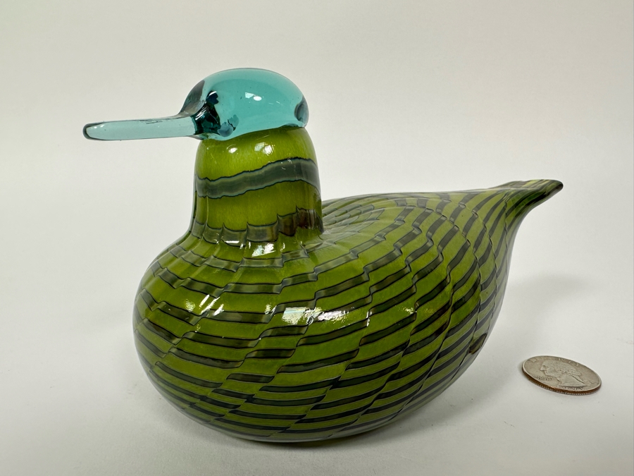 Oiva Toikka (Finland) Art Glass Bird By Iittala 6.5W X 3.5H [Photo 5]