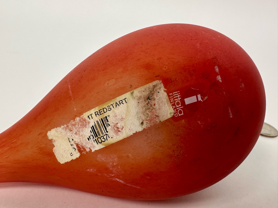 Oiva Toikka (Finland) Art Glass Bird By Iittala 6.5W X 3.5H [Photo 8]