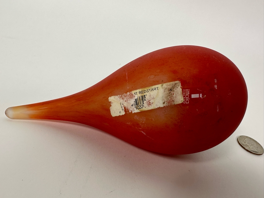 Oiva Toikka (Finland) Art Glass Bird By Iittala 6.5W X 3.5H [Photo 7]