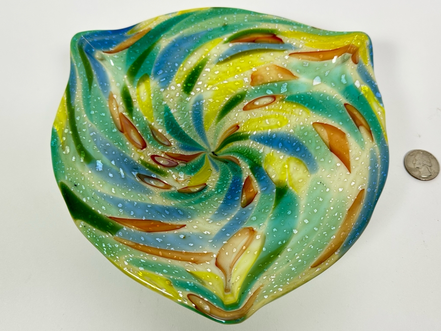 Murano Glass Bowl 8W X 1.5H [Photo 2]