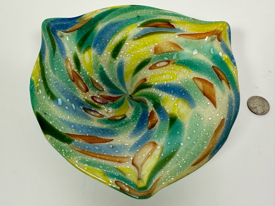 Murano Glass Bowl 8W X 1.5H [Photo 3]