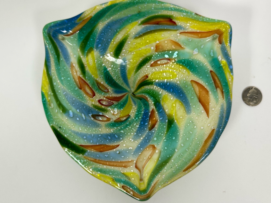 Murano Glass Bowl 8W X 1.5H [Photo 4]