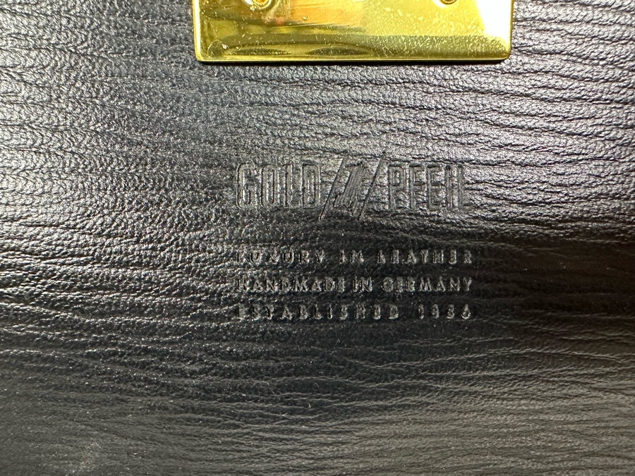 New Gold Pfeil Leather Briefcase Made In Germany [Photo 5]
