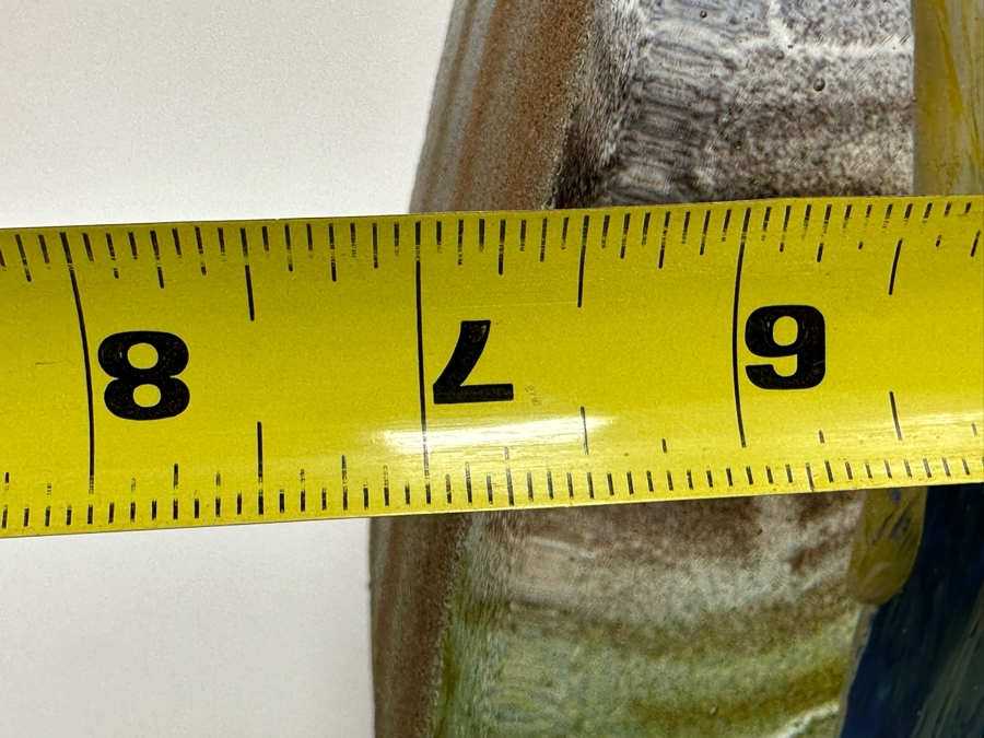 Stephanie Trenchard Sand Cast Glass Sculptures With Hovering Hand Sculpted Figures Of 1) Woman, 2) House, 3) The Sun / Popelka Trenchard Glass / 3 Glass Sculptures Stack To Form Totem - Very Heavy Retails $4,200 [Photo 52]