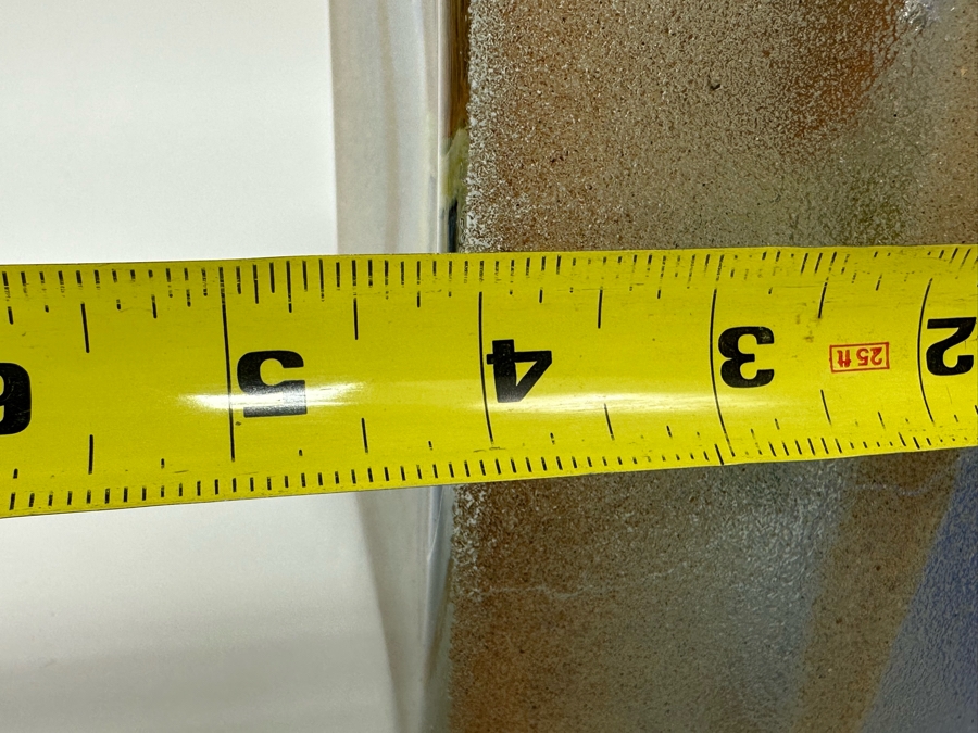 Stephanie Trenchard Sand Cast Glass Sculptures With Hovering Hand Sculpted Figures Of 1) Woman, 2) House, 3) The Sun / Popelka Trenchard Glass / 3 Glass Sculptures Stack To Form Totem - Very Heavy Retails $4,200 [Photo 20]