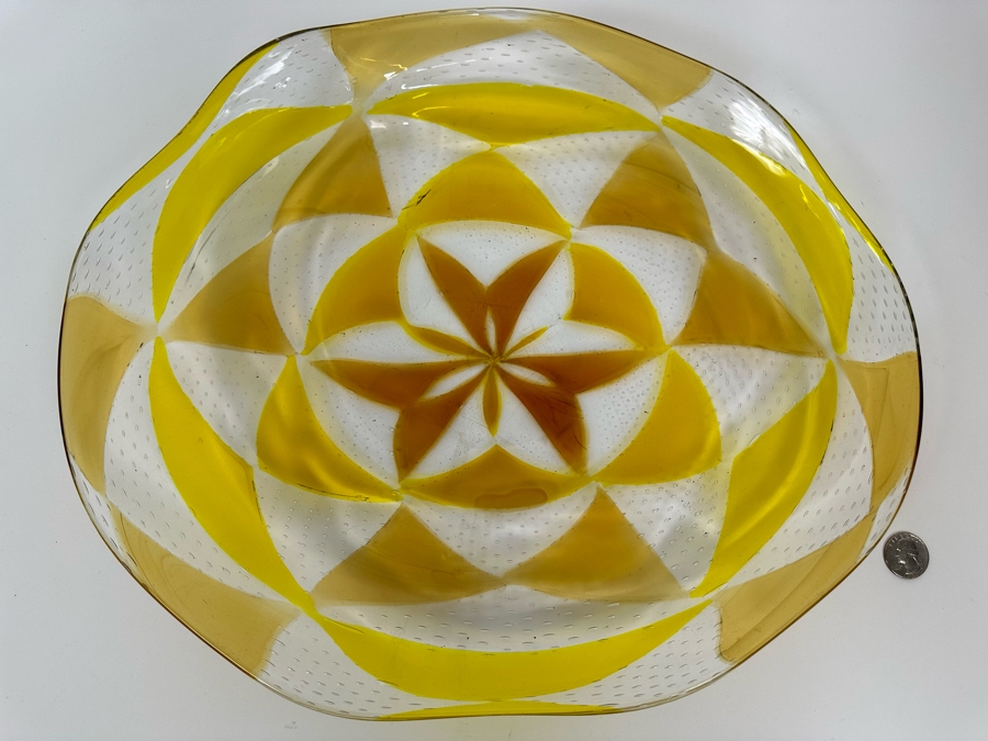 Murano Glass Platter By Barovier & Toso 16.5W X 14D X 2.5H [Photo 4]