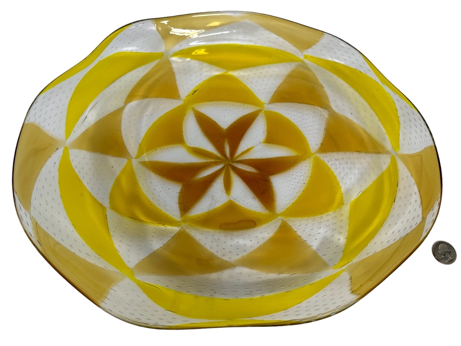 Murano Glass Platter By Barovier & Toso 16.5W X 14D X 2.5H [Photo 1]