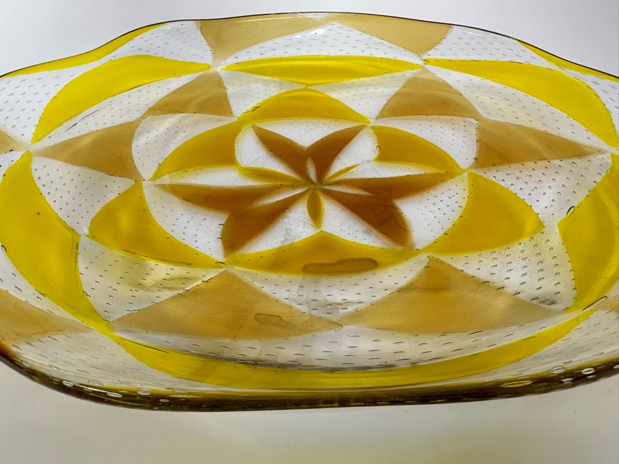 Murano Glass Platter By Barovier & Toso 16.5W X 14D X 2.5H [Photo 6]