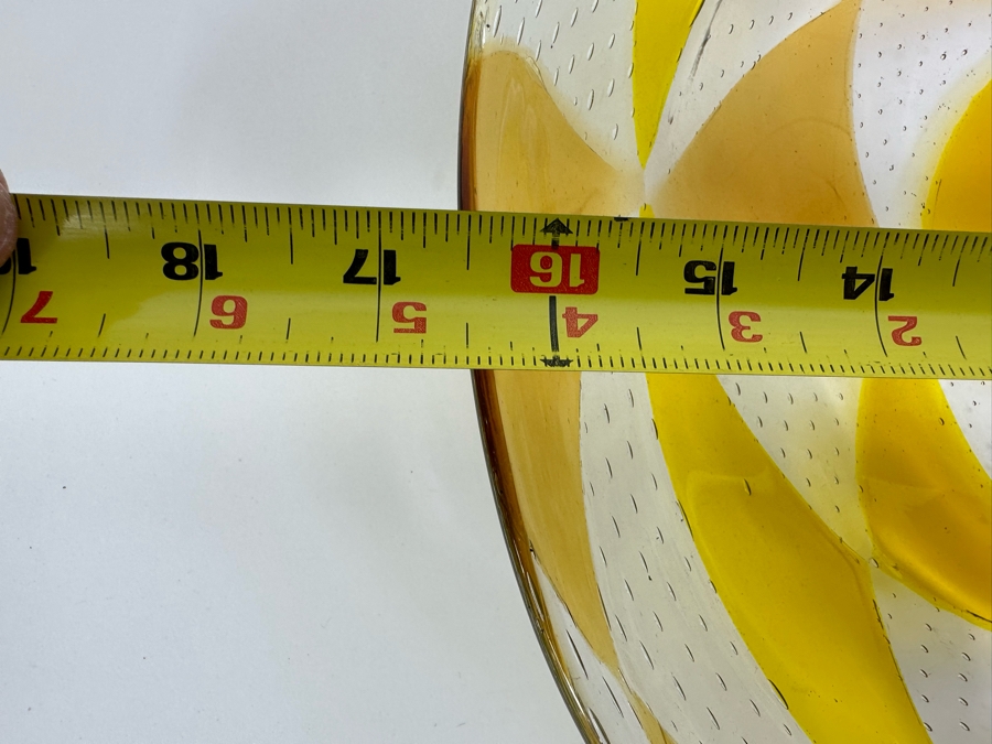 Murano Glass Platter By Barovier & Toso 16.5W X 14D X 2.5H [Photo 13]