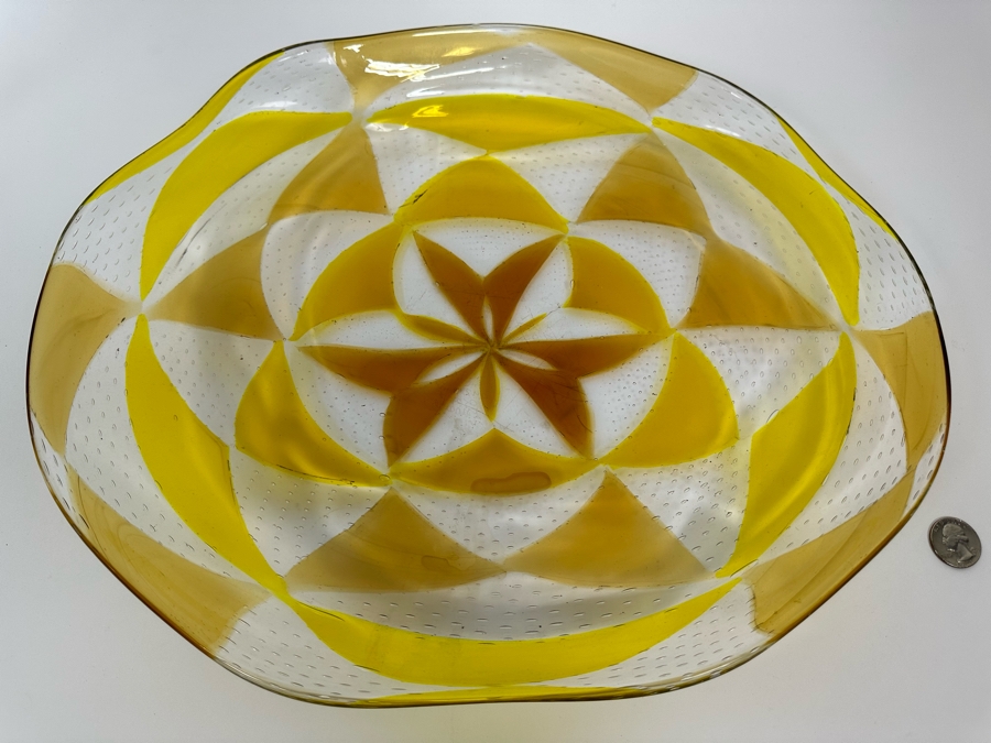 Murano Glass Platter By Barovier & Toso 16.5W X 14D X 2.5H [Photo 2]