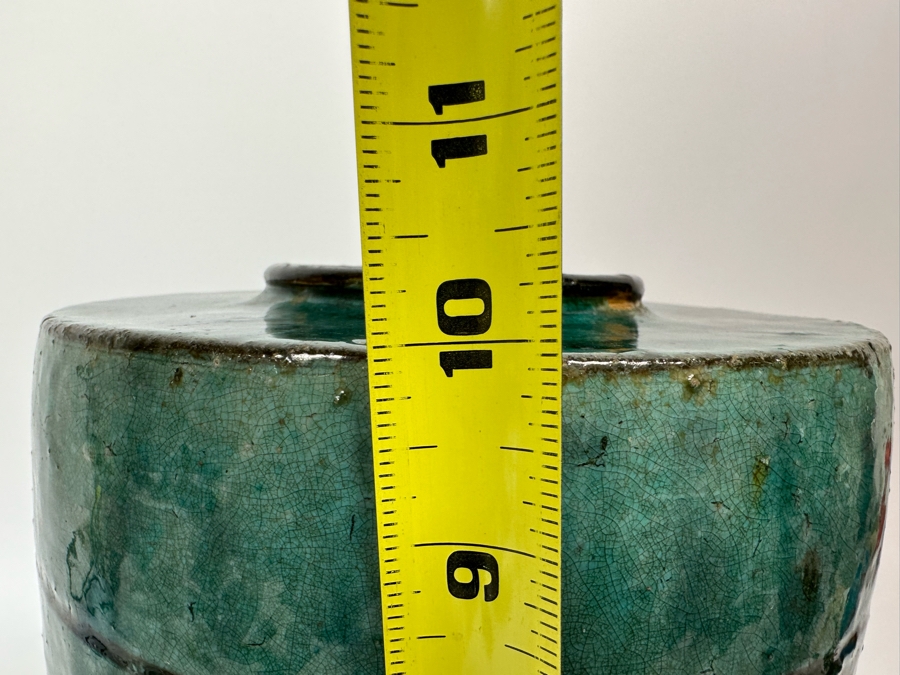 Antique Chinese Glazed Ceramic Bird Jar Pottery Circa 1850 10.5H [Photo 18]